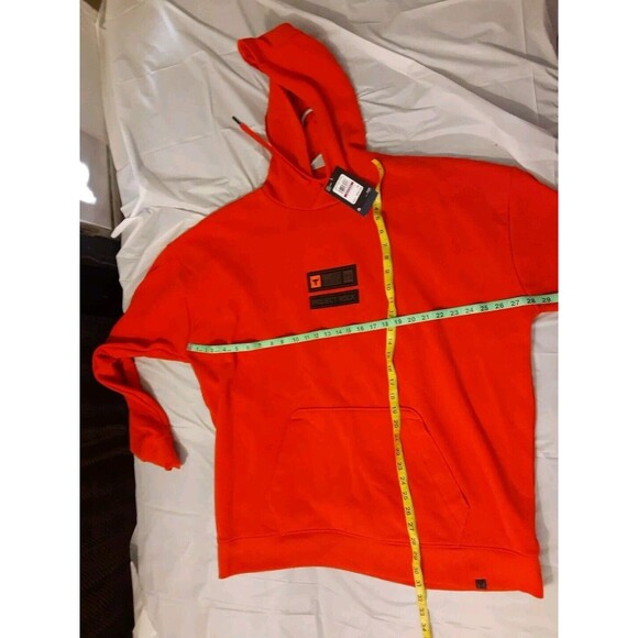 Under Armour Project Rock Veteran’s Day Heavyweight Hoodie Orange Men’s XXL NWT - Picture 6 of 7